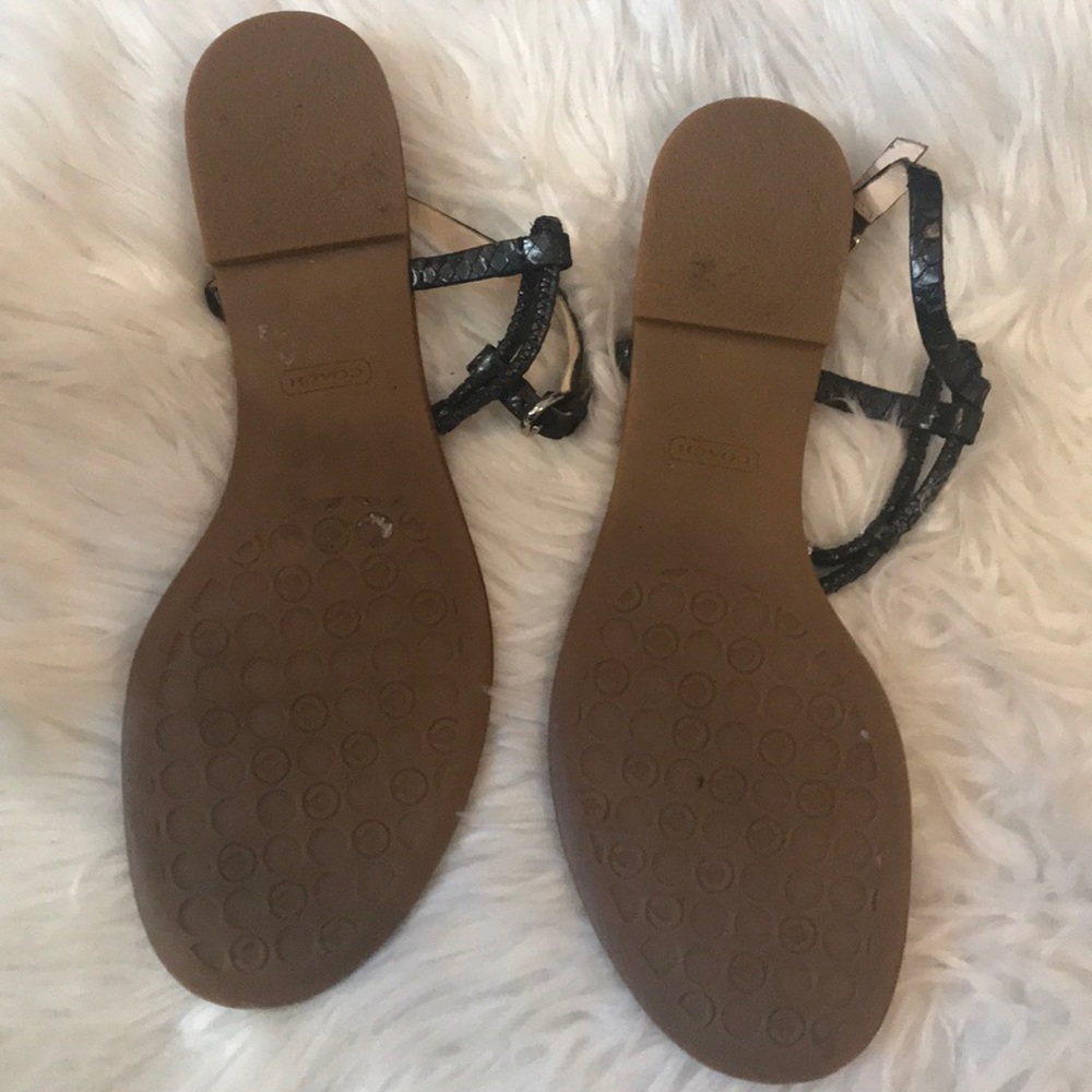 Coach silver sandals - Picture 3 of 3